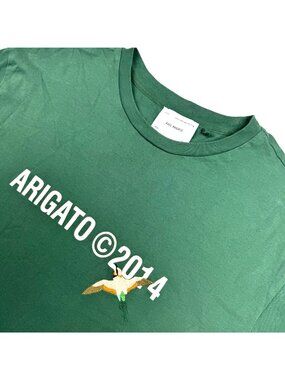 Axel Arigate Men’s Micro Bee Bird @ 2014 Cotton S/S T-Shirt Green • Large